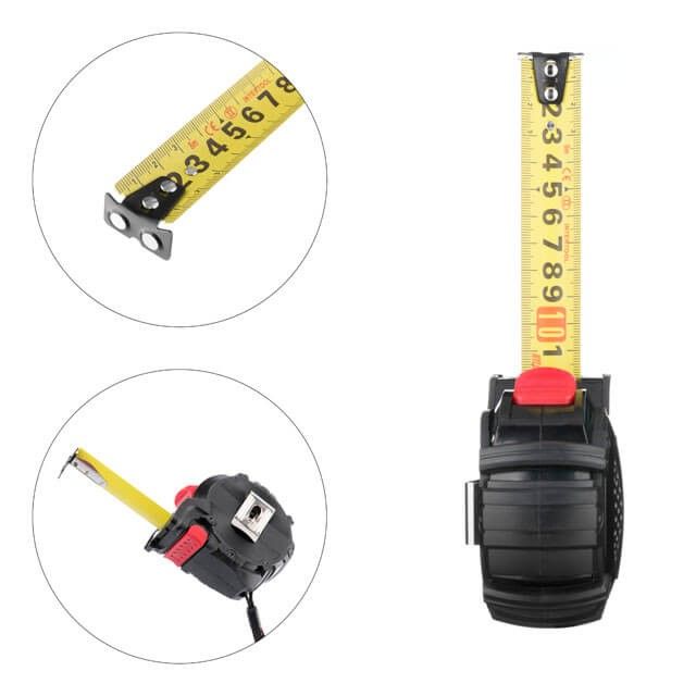 Рулетка STORM с металлическим полотном 8 м, покрытым нейлоном и магнитами на зацепе INTERTOOL MT-0828