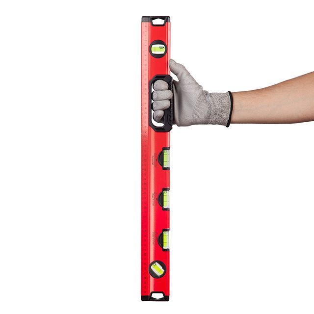 Уровень строительный 600 мм, 5 глазков INTERTOOL MT-1006