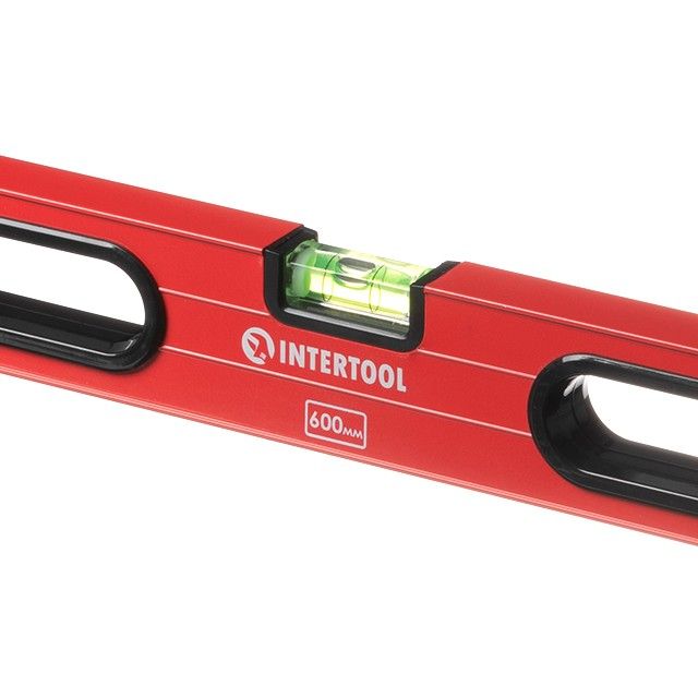 Уровень строительный 600 мм, 3 глазка INTERTOOL MT-1106