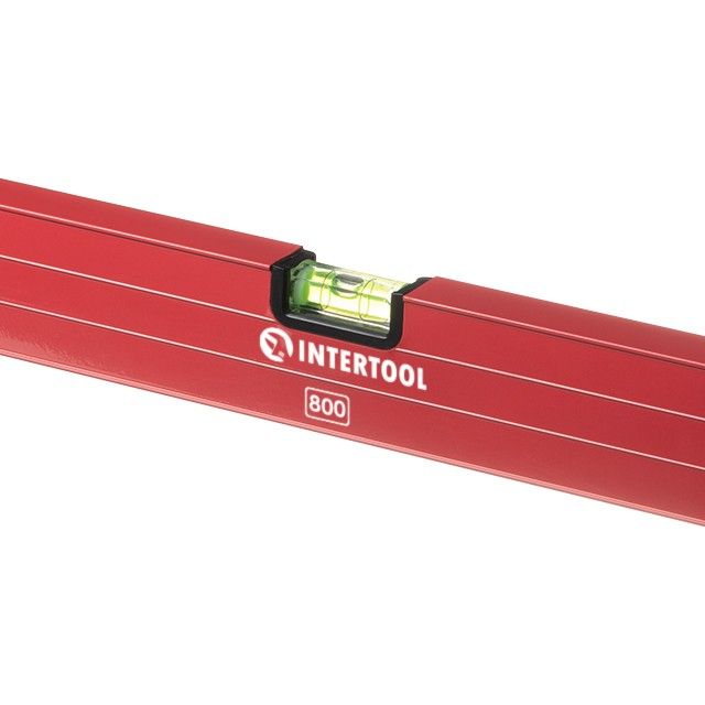 Уровень строительный 800 мм, 3 глазка INTERTOOL MT-1108