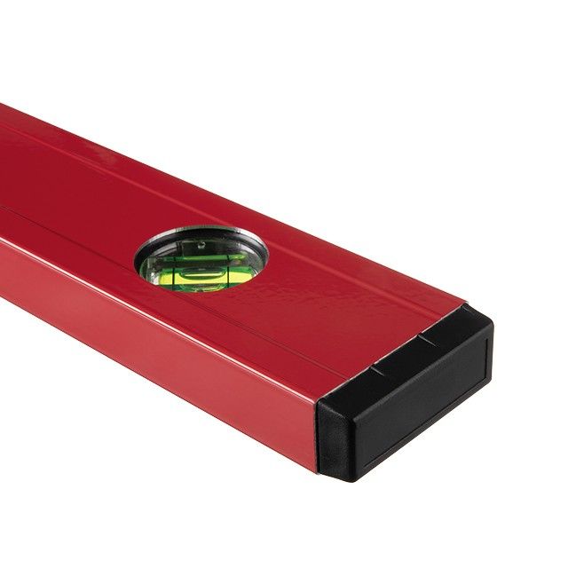 Уровень строительный 800 мм, 3 глазка, сечение 22*59 мм, "Проф" INTERTOOL MT-1133