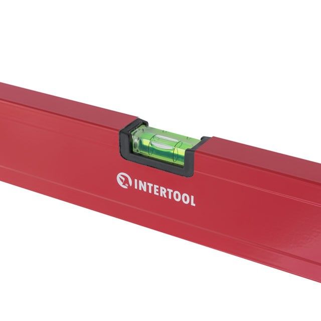Уровень строительный 1000 мм, 3 глазка, сечение 22*59 мм, "Проф" INTERTOOL MT-1134