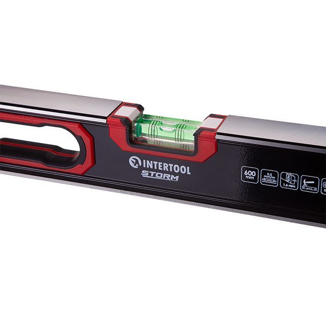 Уровень строительный усиленный 600 мм INTERTOOL MT-1506