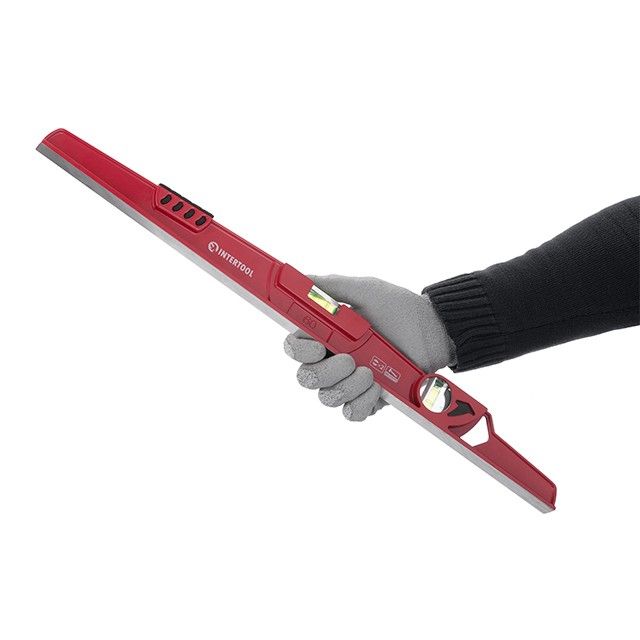 Уровень каменщика, ударный 60 см, 2 капсулы INTERTOOL MT-1560