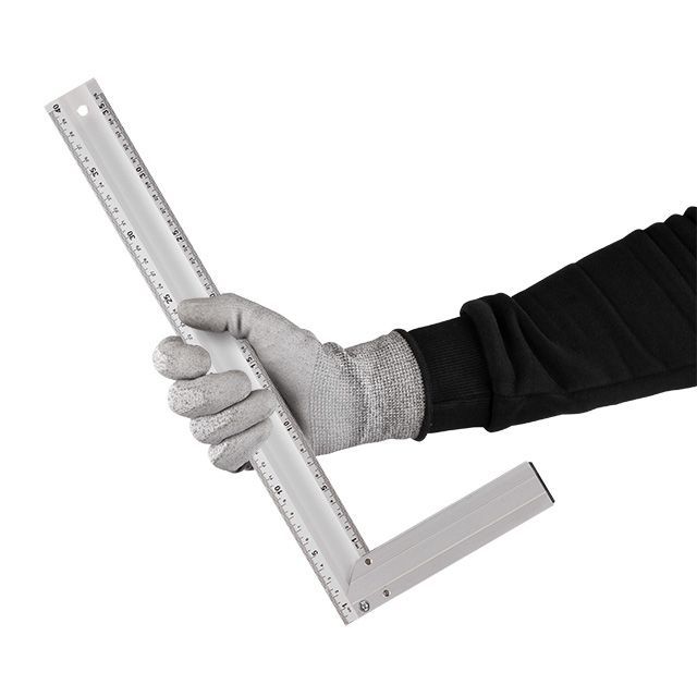 Угольник строительный алюминиевый 400 мм INTERTOOL MT-2064