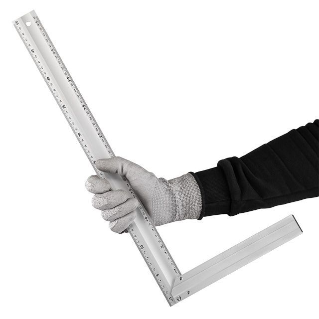 Угольник строительный алюминиевый 500 мм INTERTOOL MT-2065