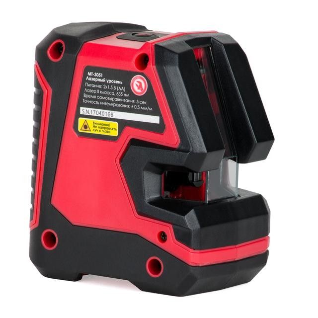 Уровень лазерный 180°, 2 лазерные головки INTERTOOL MT-3051