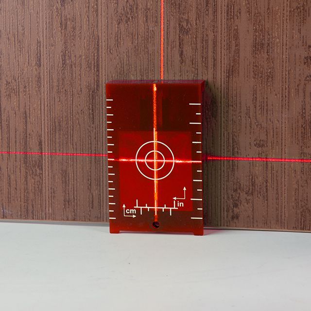 Мишень и очки для лазерного уровня, красный лазер INTERTOOL MT-3066