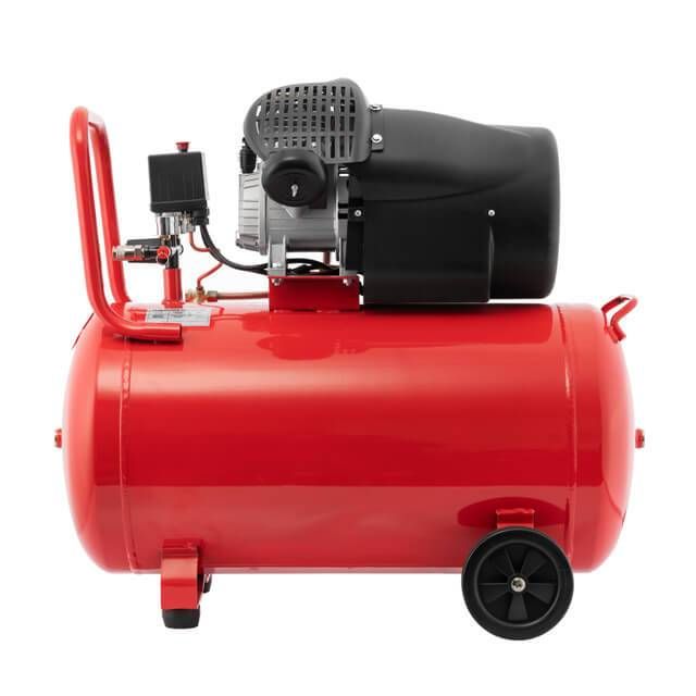 Компрессор 100 л, 2.23 кВт, 220 В, 10 атм, 354 л/мин, 2 цилиндра INTERTOOL PT-0005