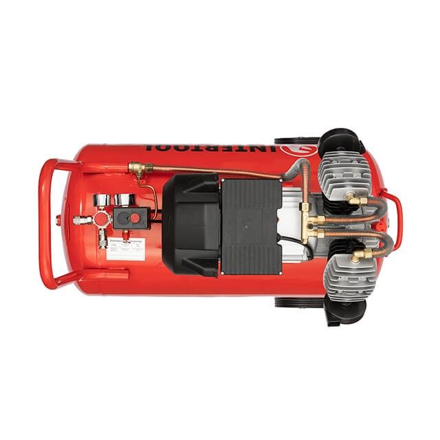 Компрессор 100 л, 3 кВт, 220 В, 10 атм, 420 л/хв., 2 циліндри INTERTOOL PT-0008