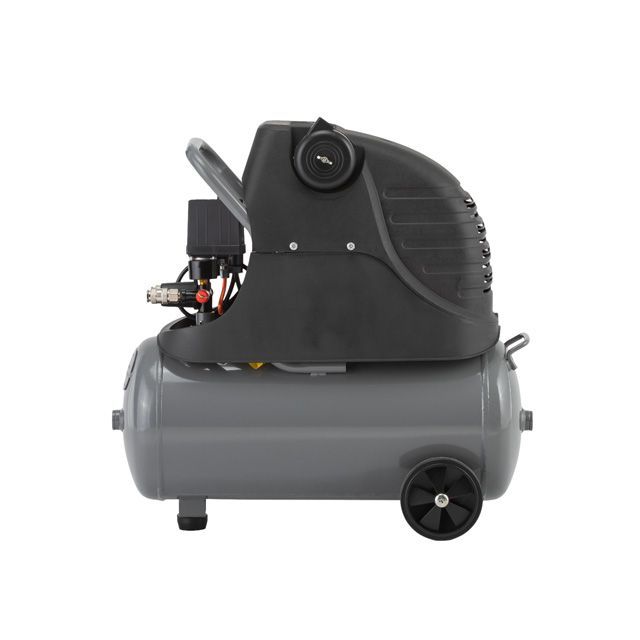 Компрессор 24 л, 1.5 кВт, 220 В, 8 атм, 206 л/хв. INTERTOOL PT-0009