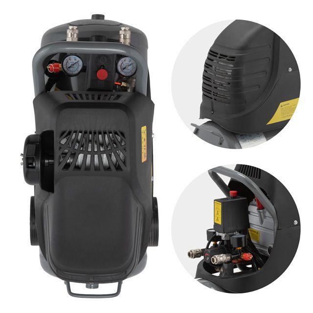Компрессор 24 л, 1.5 кВт, 220 В, 8 атм, 206 л/хв. INTERTOOL PT-0009