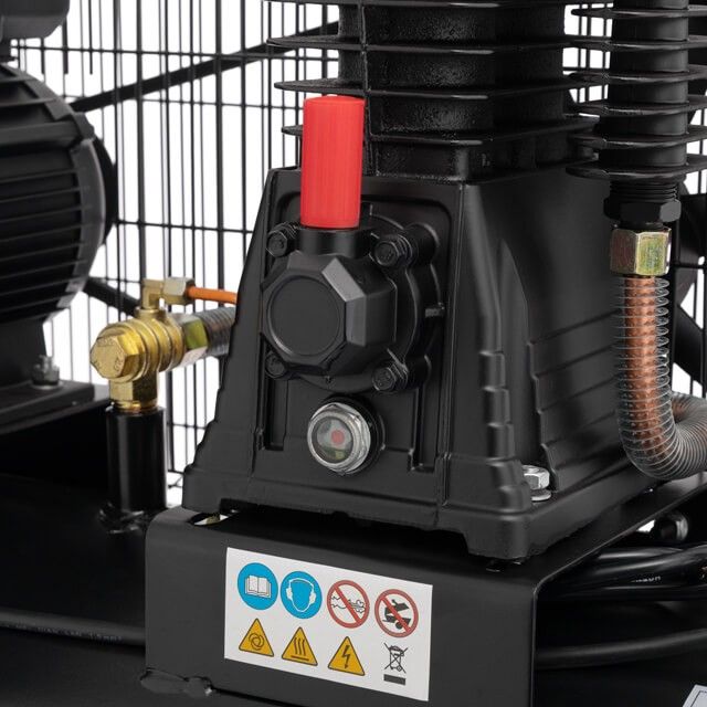 Компрессор 100 л, 1.8 кВт, 220 В, 10 атм, 250 л/мин INTERTOOL PT-0012