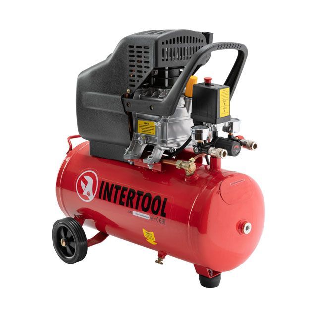 Компресор МК 24, 1.5кВт, 220В, 8атм, 205 л/хв INTERTOOL PT-0020