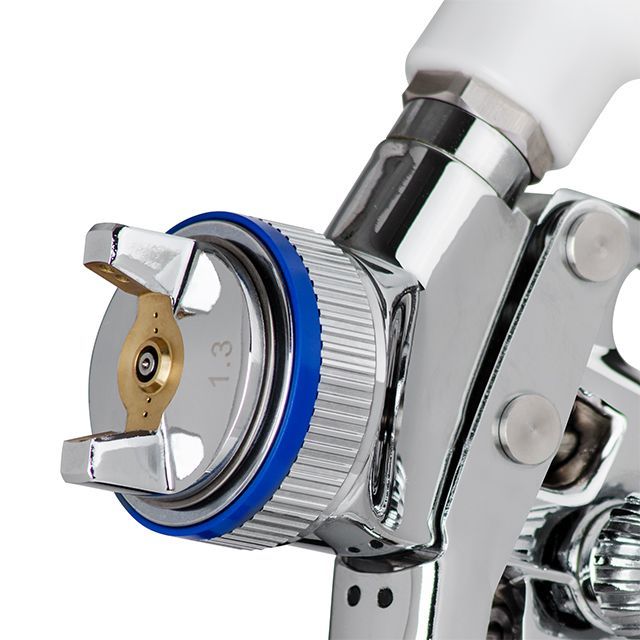 Краскопульт пневматический HVLP II профессиональный, форсунка 1,3 мм, верхний пластиковый бачок 600 мл, 2 бар INTERTOOL PT-0105