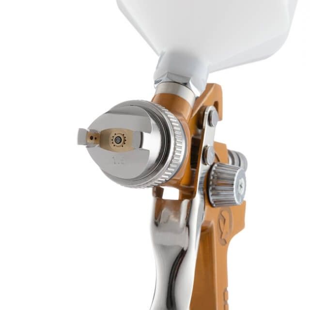 Краскопульт пневматический HVLP, форсунка 1,5 мм, верхний пластиковый бачок 600 мл, 3 бар INTERTOOL PT-0110