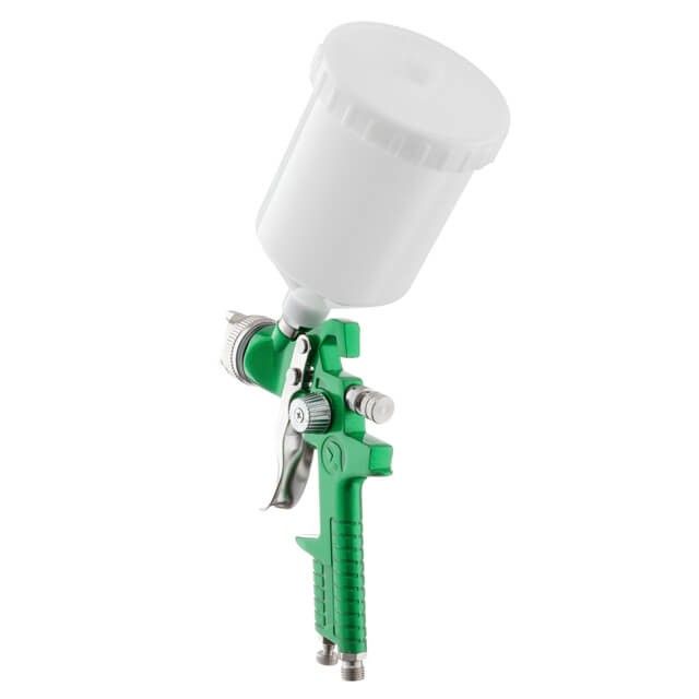 Краскопульт пневматический HVLP, форсунка 2,0 мм, верхний пластиковый бачок 600 мл, 3 бар INTERTOOL PT-0120