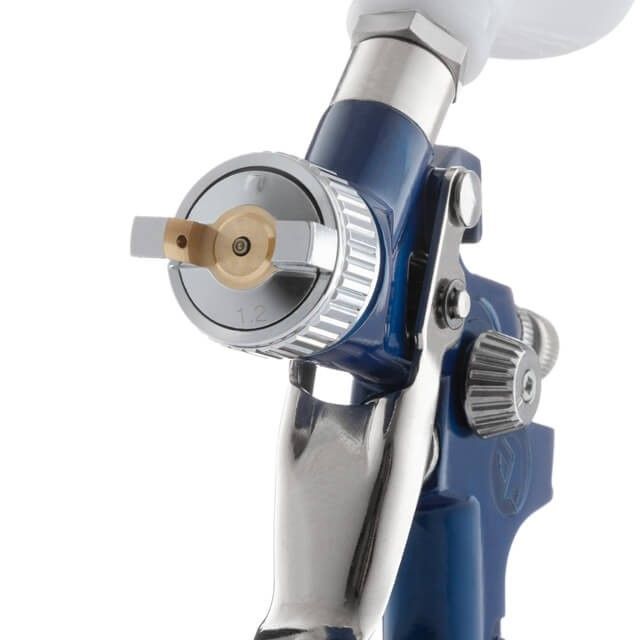 Краскопульт пневматический HVLP MINI, форсунка 1,2 мм, верхний пластиковый бачок 125 мл, 3 бар INTERTOOL PT-0122