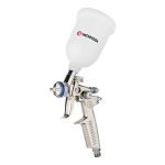 Краскопульт пневматический HVLP II MINI профессиональный, форсунка 0,8 мм, верхний пластиковый бачок 250 мл, 2-2,5 бар INTERTOOL PT-0128