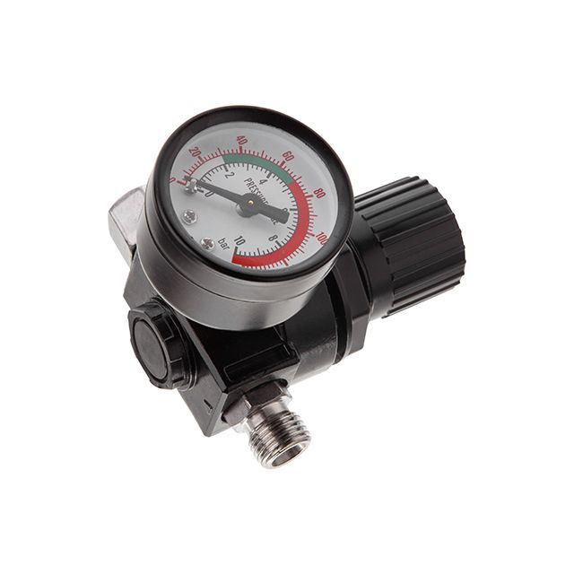 Краскопульт пневматический LVLP, форсунка 1.3мм, с редуктором, верхний пластиковый бачок 600мл., 2бар INTERTOOL PT-0130