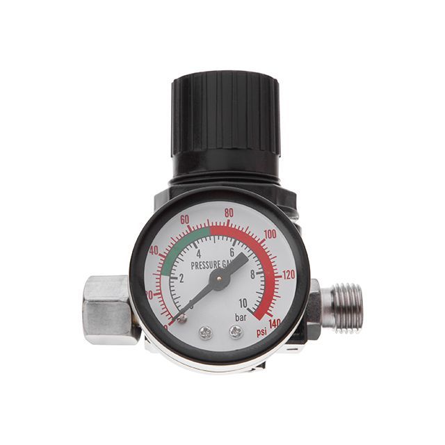 Краскопульт пневматический LVLP, форсунка 1.3мм, с редуктором, верхний пластиковый бачок 600мл., 2бар INTERTOOL PT-0130