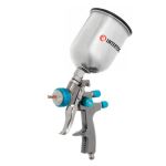 Краскопульт пневматический LVLP BLUE профессиональный, форсунка 1,4 мм, верхний металлический бачок 600 мл, 1,5 бар INTERTOOL PT-0133