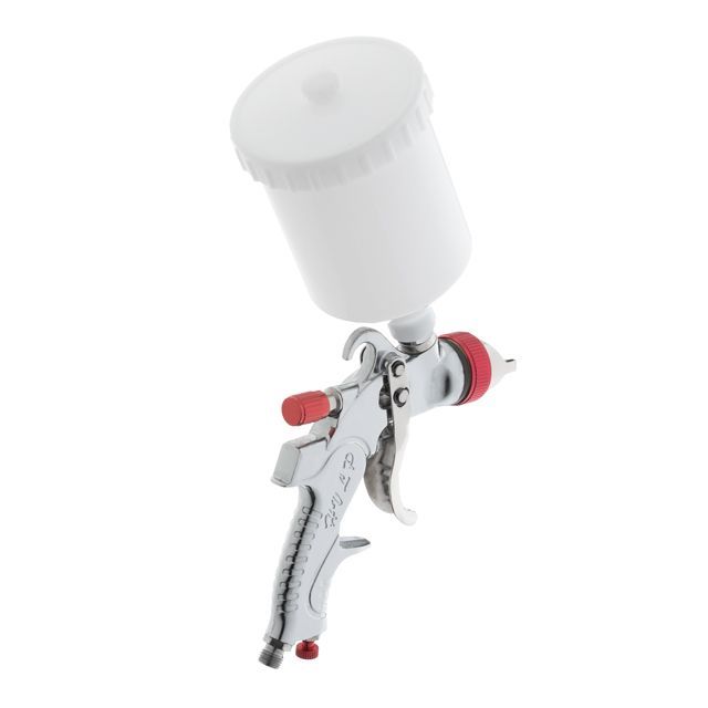 Краскопульт пневматический HVLP с тремя наборами форсунок - 1,3мм, 1,4мм, 1,7мм, пластиковый бачок, 3бар INTERTOOL PT-0153