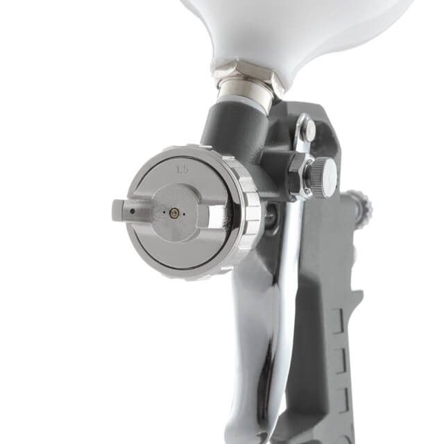 Краскопульт пневматический HP, форсунка 1,5 мм, верхний пластиковый бачок 600 мл, 5 бар INTERTOOL PT-0204