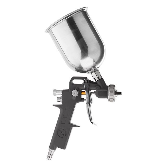 Краскопульт пневматический HP, форсунка 1,5 мм, верхний металлический бачок 600 мл, 5 бар INTERTOOL PT-0205