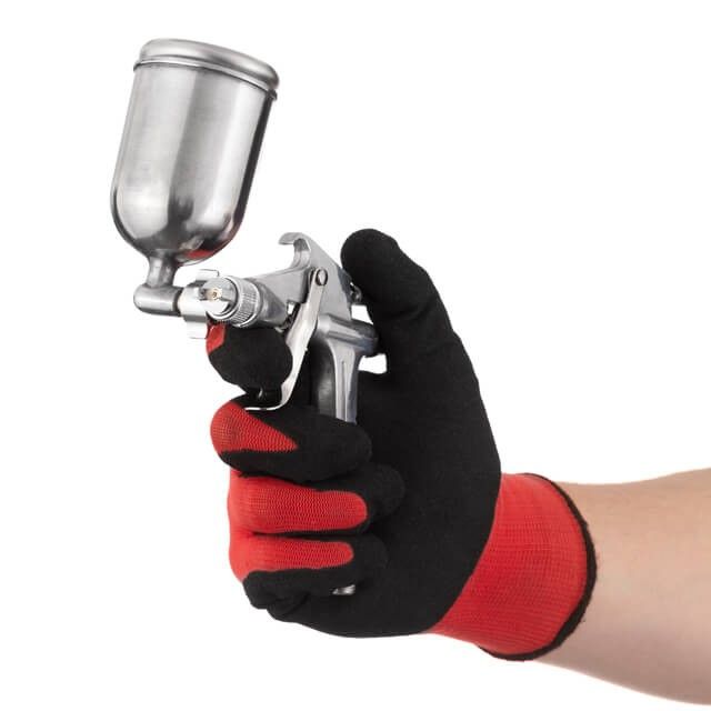 Краскопульт пневматический HP MINI, форсунка 0,5 мм, верхний металлический бачок 200 мл, 5 бар INTERTOOL PT-0301