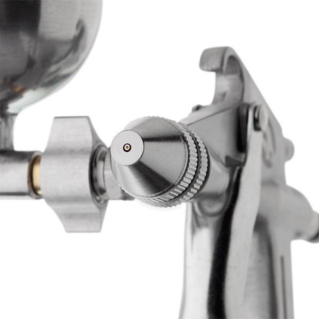 Краскопульт пневматический HP MINI, форсунка 0,5 мм, верхний металлический бачок 200 мл, 5 бар INTERTOOL PT-0303