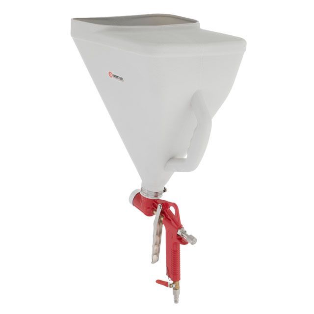 Распылитель штукатурный пневматический, три форсунки 4;6;8мм, В/Б пластмассовый, 9000мл, 3-6 атм INTERTOOL PT-0403