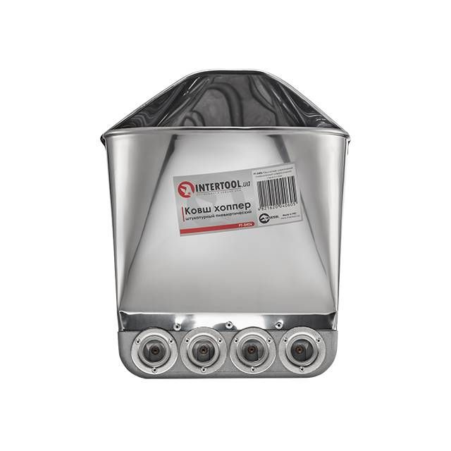 Ковш хоппер штукатурный пневматический универсальный, потолок и стены INTERTOOL PT-0406