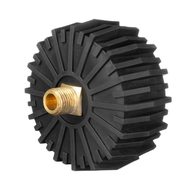 Манометр 1/4" к пистолету для подкачки колес PT-0505, 63 мм, с резиновым покрытием INTERTOOL PT-0500