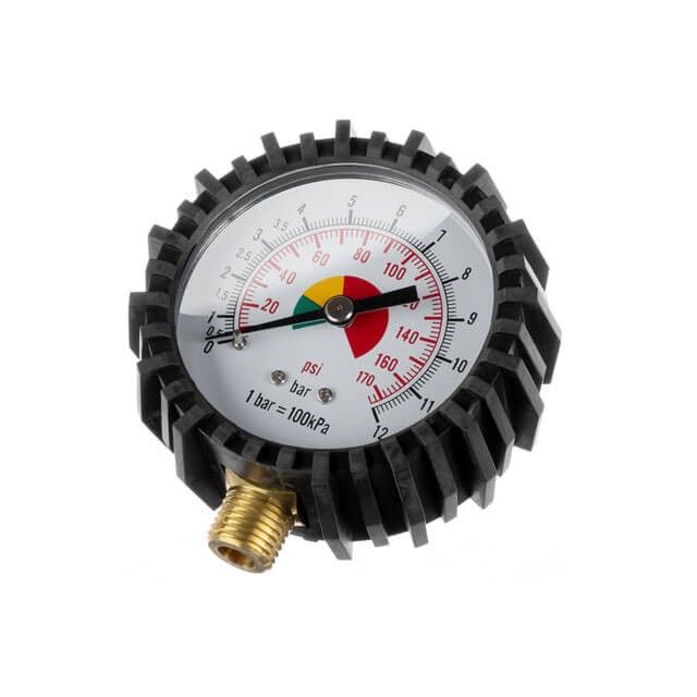 Манометр к пистолету для подкачки 1/4", 63 мм, с резиновым покрытием INTERTOOL PT-0502