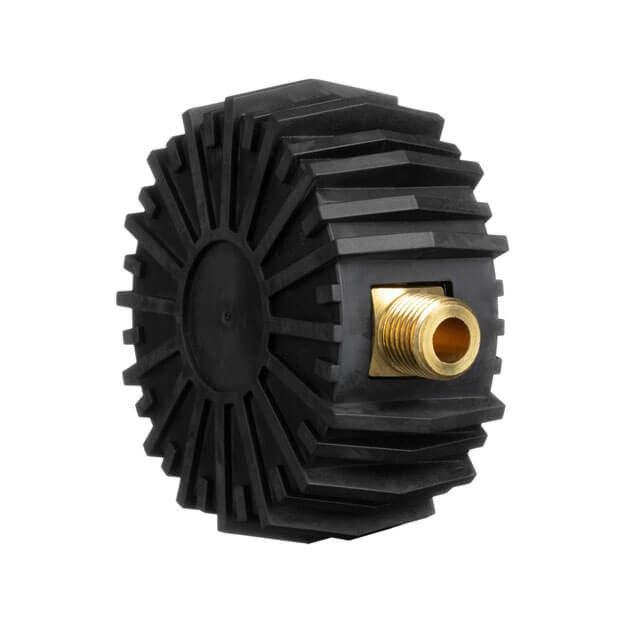 Манометр к пистолету для подкачки 1/4", 63 мм, с резиновым покрытием INTERTOOL PT-0502