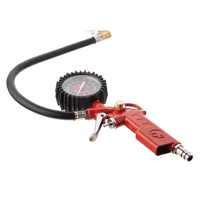 Пистолет для подкачки колес с манометром пневматический (блистер) INTERTOOL PT-0503