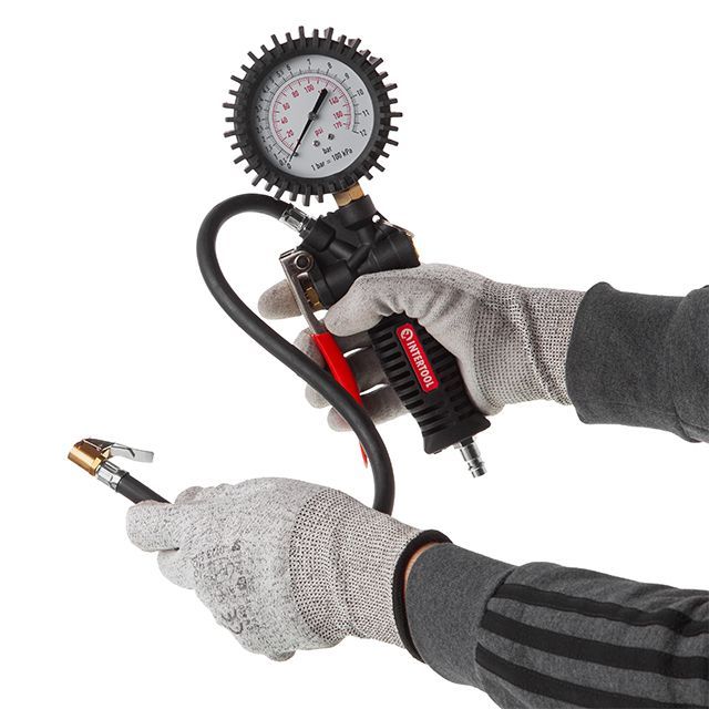 Пистолет для подкачки шин с манометром, профессиональный INTERTOOL PT-0510