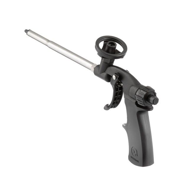 Пистолет для монтажной пены с тефлоновым покрытием иглы, трубки и держателя баллона, 4 насадки INTERTOOL PT-0605