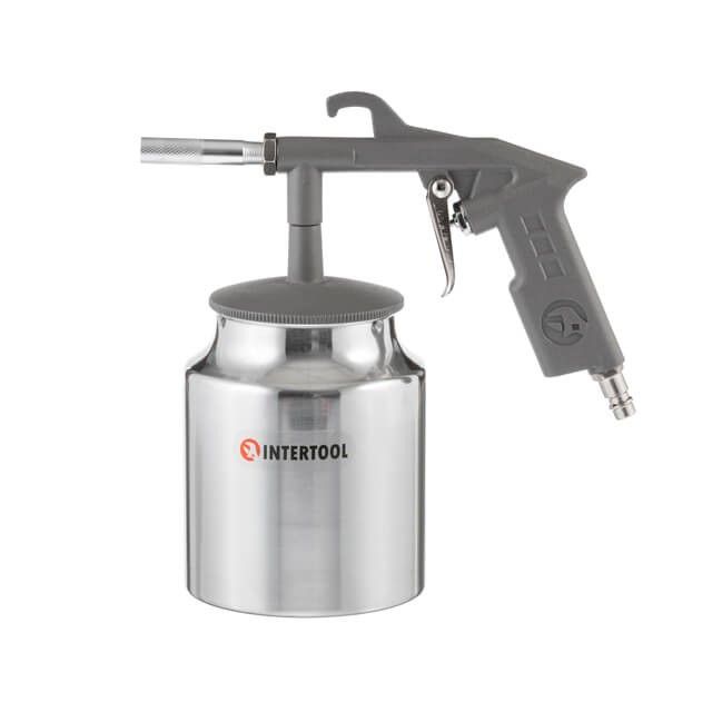 Пистолет пескоструйный пневматический с бачком INTERTOOL PT-0705
