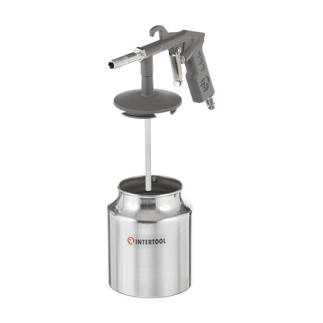 Пистолет пескоструйный пневматический с бачком INTERTOOL PT-0705