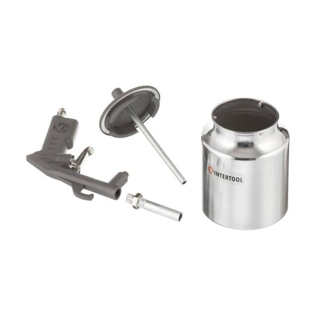 Пистолет пескоструйный пневматический с бачком INTERTOOL PT-0705