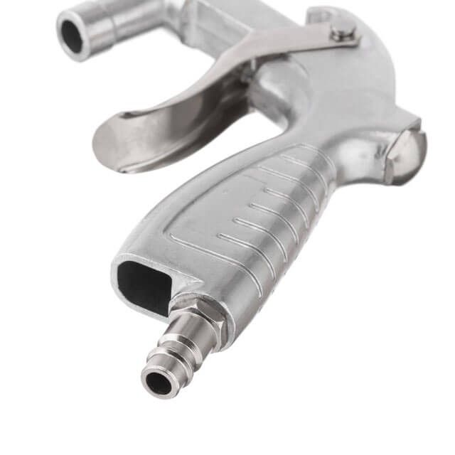 Пистолет пескоструйный со шлангом, пневматический, форсунки: металлическая - 6 мм; керамические: 4,5, 5, 6, 7 мм INTERTOOL PT-0708