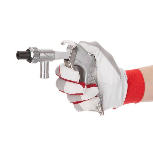 Пистолет пескоструйный со шлангом, пневматический, форсунки: металлическая - 6 мм; керамические: 4,5, 5, 6, 7 мм INTERTOOL PT-0708