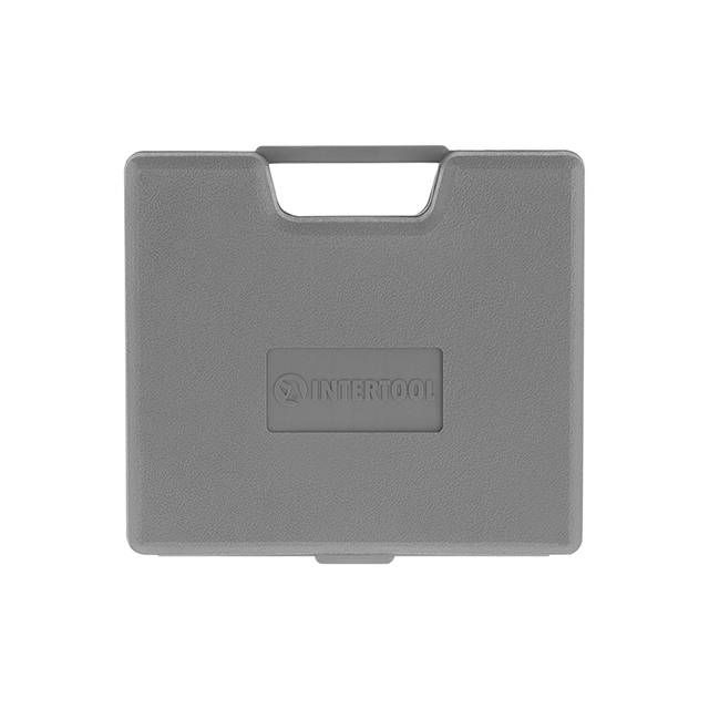 Шлифмашина пневматическая мини 1/4", набор шлифовальных камней 10 ед., кейс INTERTOOL PT-1003