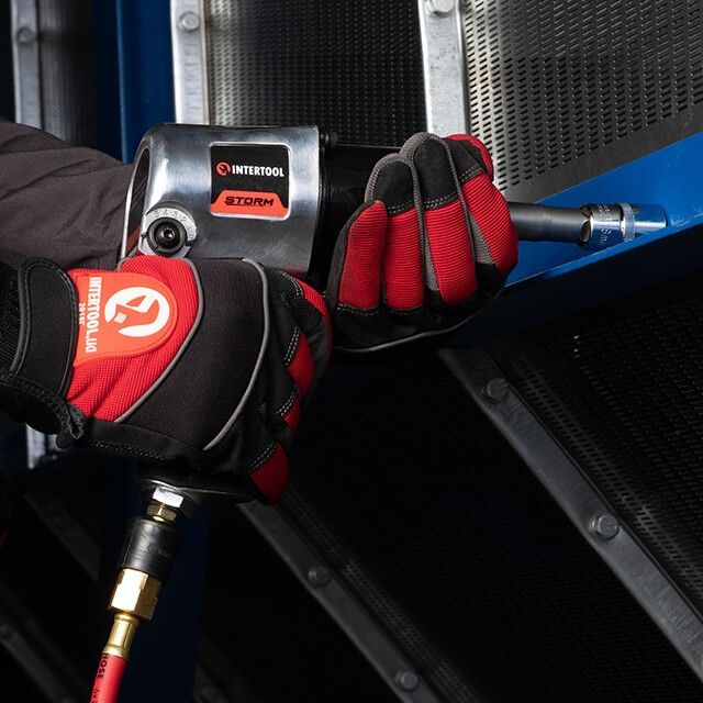 Гайковерт пневматический ударный 1/2", 576 Нм, профессиональный, 7500 об/мин. INTERTOOL PT-1103