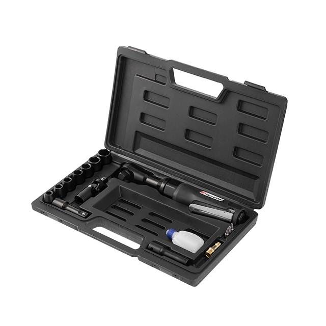 Гайковерт угловой пневматический в чемодане + набор головок 1/2" INTERTOOL PT-1110