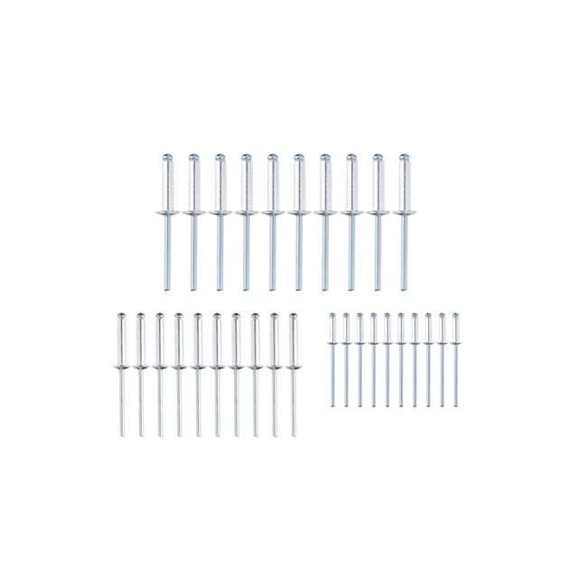 Пистолет заклепочный пневматический в чемодане с аксессуарами INTERTOOL PT-1304