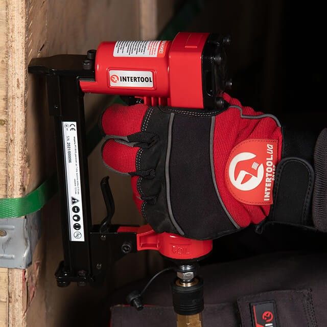 Степлер пневматический под скобу 12,80*16 мм INTERTOOL PT-1610