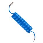 Шланг спиральный полиуретановый с быстроразъемными соединениями 5 м, 6,5*10 мм INTERTOOL PT-1710